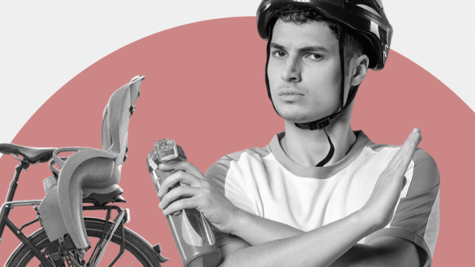 Z maluchem na rowerze. Uwaga! - kontrola Inspekcji Handlowej